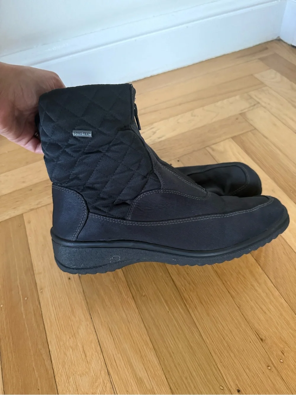 Ara Gortex Black Ankle Boots, size 8